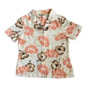 Tommy Bahama 100% Silk Button Down